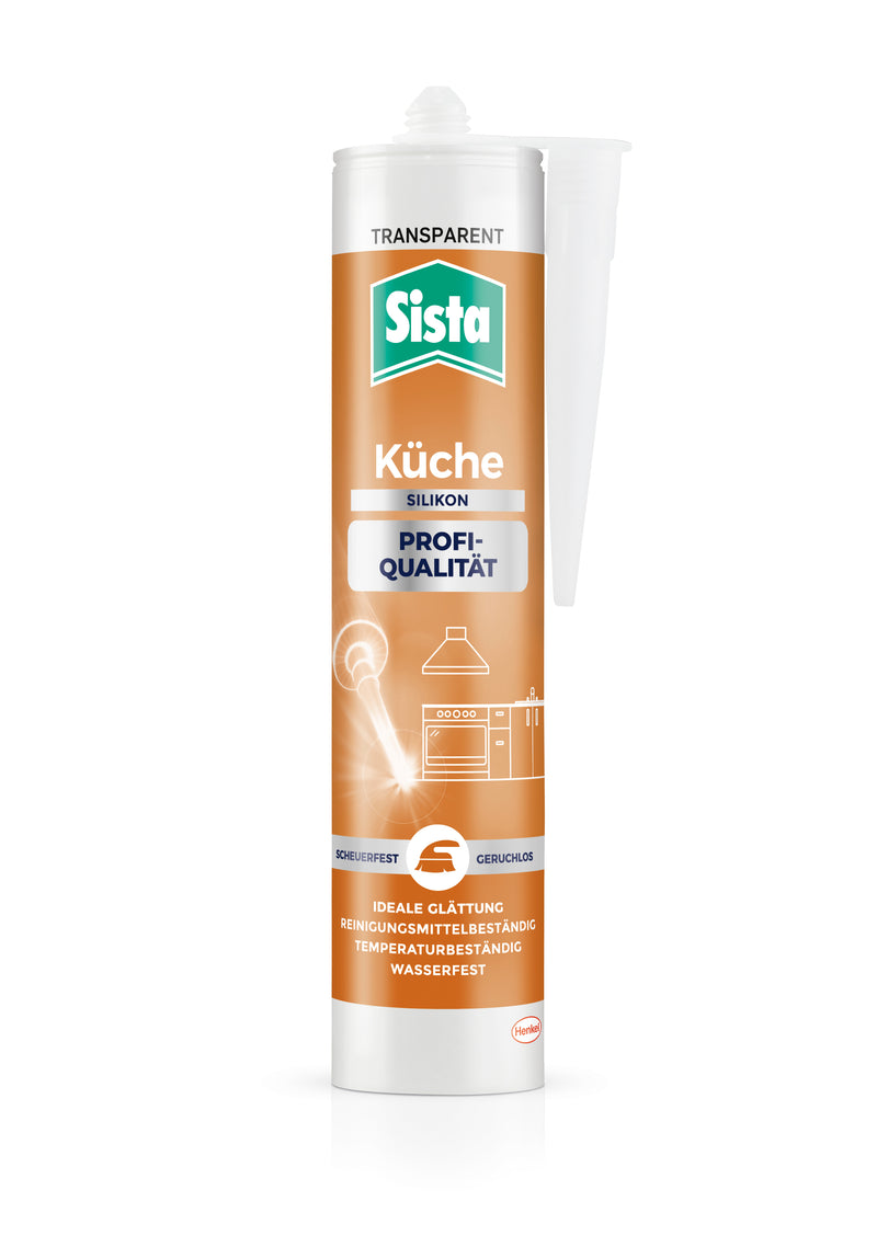 Sista Küche Sanitärsilikon transparent, 280 ml ProfiQualität