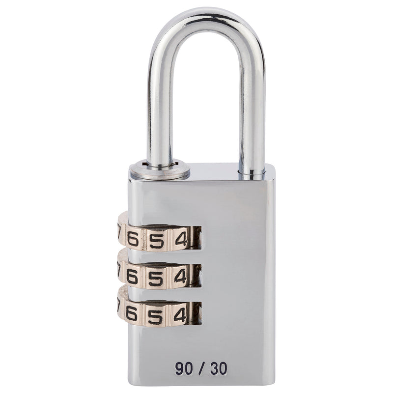 Burg-Wächter Combi Lock 90 30 Zahlenschloss mit verchromtem Bügel