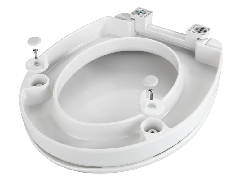 WENKO WC-Sitz Secura Comfort in Weiß aus Duroplast, Easy-Close