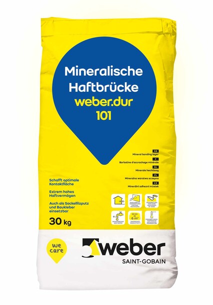 weber.dur 101 Mineralische Haftbrücke 30 kg, naturgrau, für Innen & Außen
