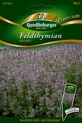 QUEDLINBURGER SAATGUT Feldthymian (Quendel) – Kräutersamen, mehrjährig