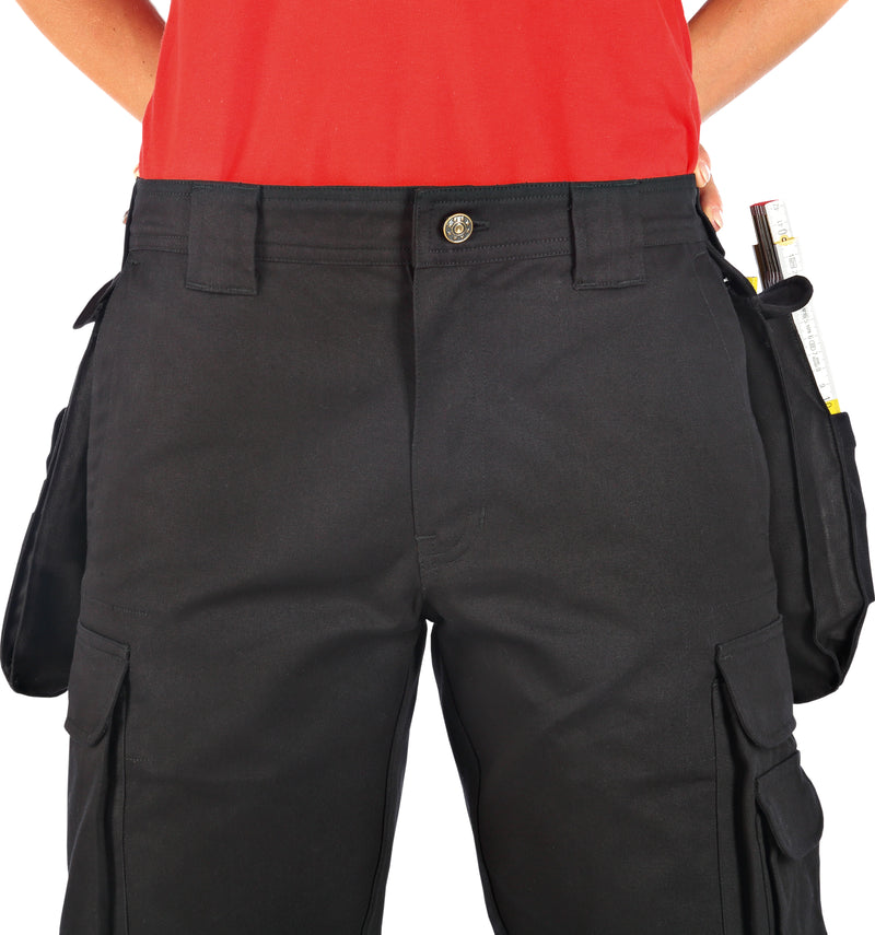 TRIUSO Rangertasche aus 100% Baumwolle, schwarz, 310 g