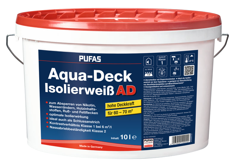 Pufas Aqua-Deck Isolierweiß Isolierfarbe