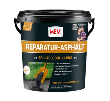 MEM Reparatur Asphalt – Reparaturasphalt kaltverarbeitbar, 10 kg