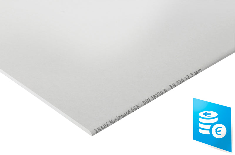 Knauf Miniboard GKB HRK Gipskartonplatte 1200x600x12,5 mm
