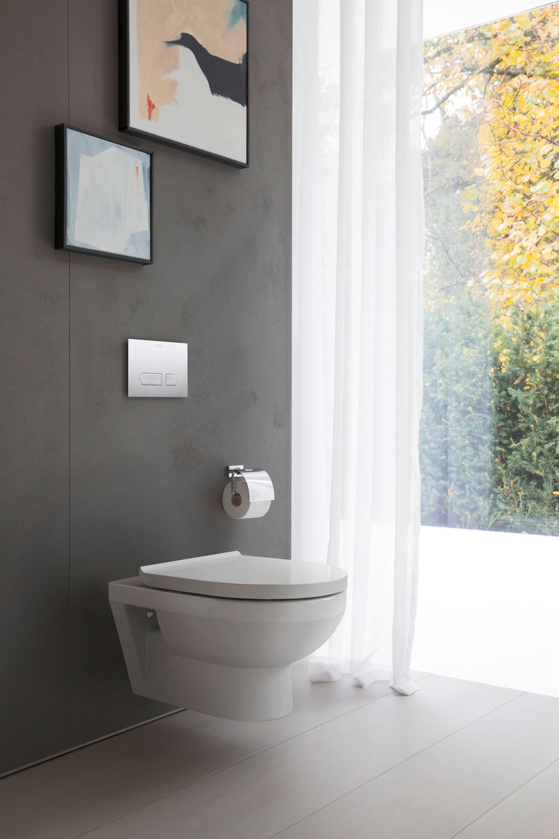 Duravit Durastyle Basic Wand-WC Set weiß, Hgl.