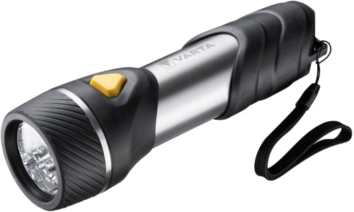 VARTA Day Light Multi LED F30 Taschenlampe mit Batterie, Aluminium/Gummi