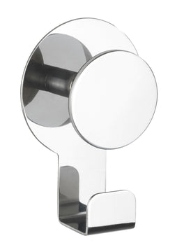 WENKO Blandas Wandhaken Edelstahl chrom, Klebehaken für Innenbereiche