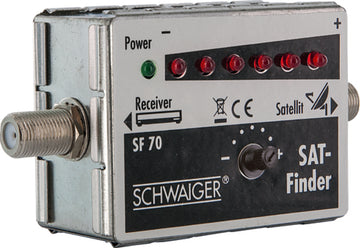 SCHWAIGER SAT-Finder mit Ton, 7 LED-Anzeige – für Satellitenanlage