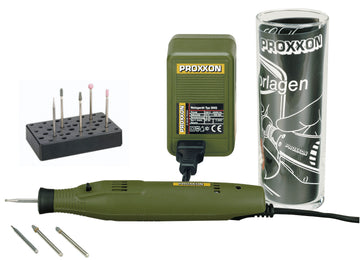 Proxxon Gravier-Komplettset, GG 12 mit Netzgerät & Schleifstiften