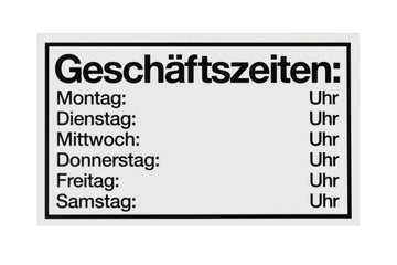 Conmetall Meister Hinweisschild aus Kunststoff weiß, 150 x 250 mm