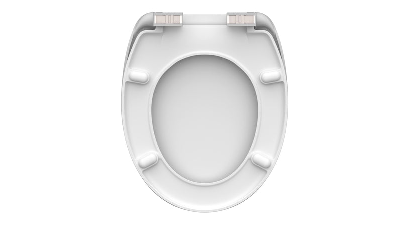 Schütte WC-Sitz Duroplast White mit Absenkautomatik, White, 376x450 mm