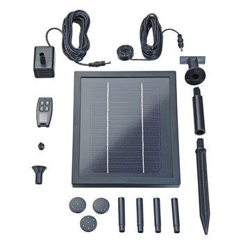 Pontec PondoSolar 250 Control Solar-Teichpumpe, 250 l/h