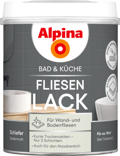 ALPINA Bad & Küche Fliesenlack 2K 0,75 l