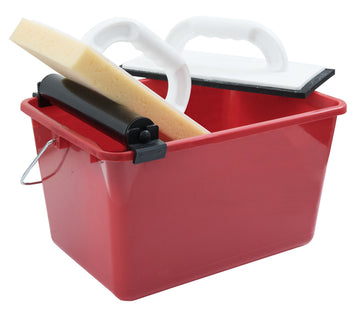 CONNEX Fliesen-Waschset, 12 Liter, rot inkl. 3 Teilen