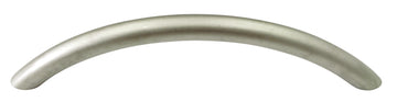 HSI Möbelgriff Zamak matt verchromt, Bügelgriff, Lochabstand 128 mm
