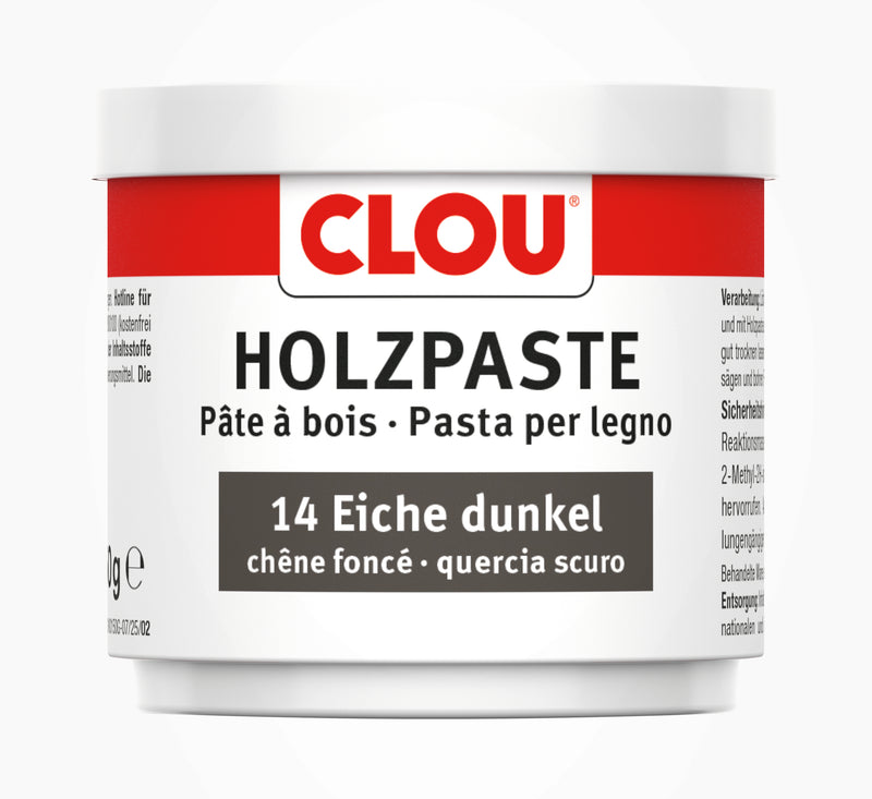 CLOU Holzpaste Nr. 14 in Eiche dunkel, gebrauchsfertig, 15 g