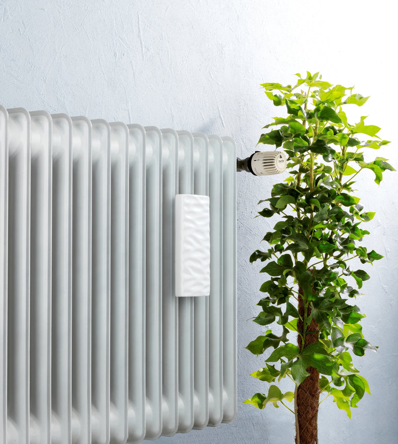 WENKO Luftbefeuchter nicht elektrisch Keramik weiß, Rippen Wellen