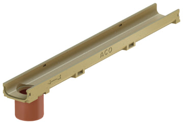ACO Self Euroline Entwässerungsrinne aus Polymerbeton, 1000 mm Länge