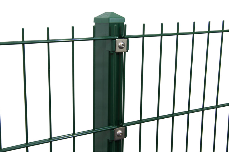 Growi Gitterpfosten Typ P 1630 moosgrün, beschichtet, mit 60x40 mm