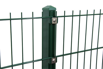 Growi Gitterpfosten Typ P 1630 moosgrün, beschichtet, mit 60x40 mm