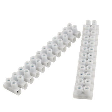 UNITEC Lüsterklemme, weiß, 12 x 2,5–6,0 mm², 10 Stück