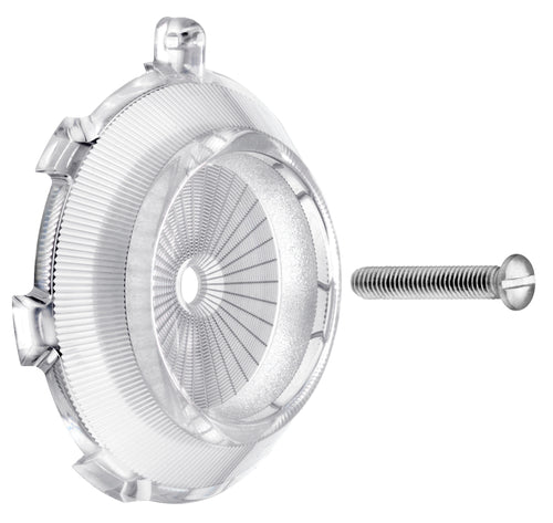 Cornat Rosette für Wannenüberlauf, Ø 75 mm, transparent