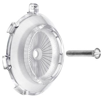 Cornat Rosette für Wannenüberlauf, Ø 75 mm, transparent