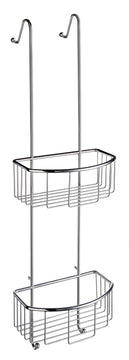 Smedbo Sideline Duschregal Basic Doppel, chrom mit Glaskantenschutz