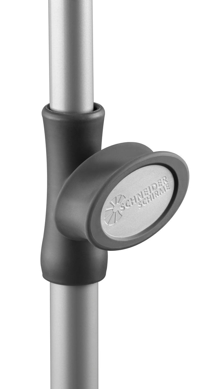 Schneider Schirme Locarno Mittelmastschirm / silbergrau, 150 cm