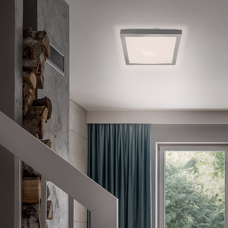 BRILONER Deckenleuchte LED 12W weiß-matt-nickel