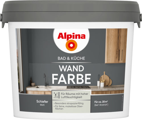 Alpina Bad & Küche Wandfarbe für Bad & Küche (matt)