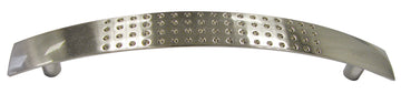 HSI Möbelgriff Zamak Edelstahleffekt, Stangengriff, 128 mm Lochabstand