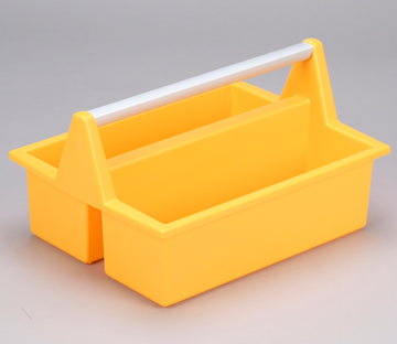 Allit McPlus Carry 40 gelber Mehrzwecktragekasten aus Polypropylen und Aluminium