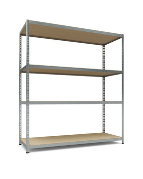 TKT Weitspann-Steckregal verzinkt 180x160x60 cm mit 4 Holzböden