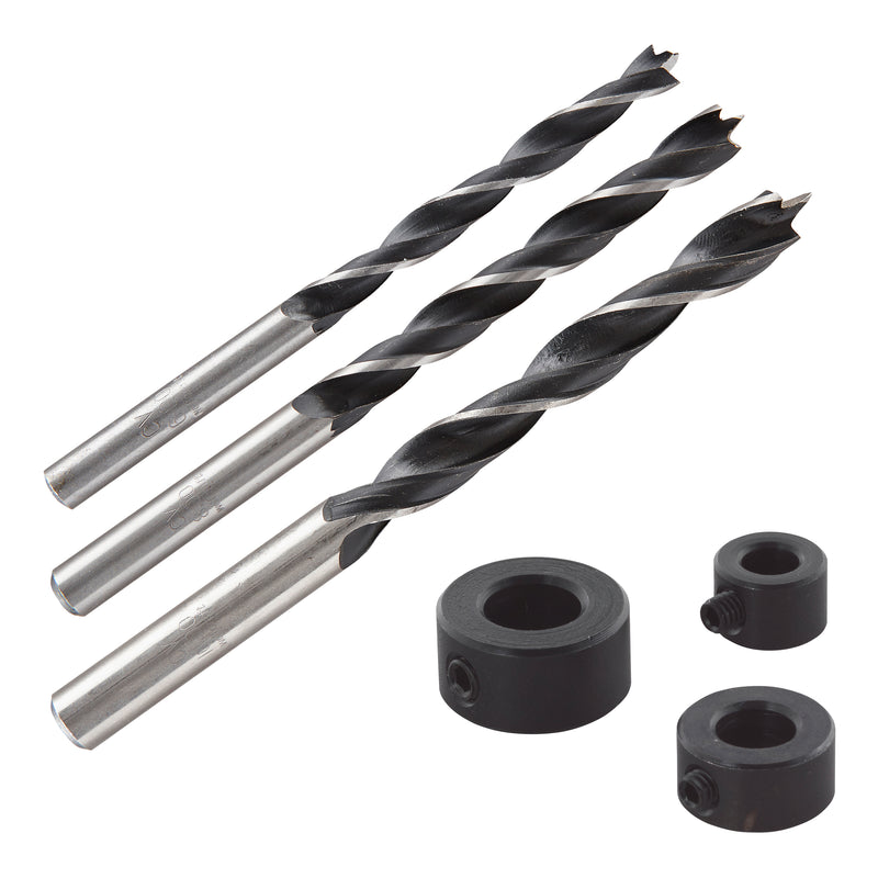Wolfcraft Spiralbohrer mit Tiefenstop für Dübelbohren D 6–10 mm
