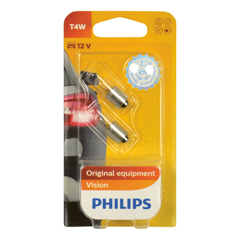 PHILIPS Original Autolampe T4W Vision 12 V, 4 W