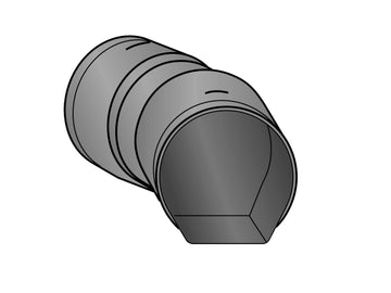 Fränkische Strasil Bogen DN 100 aus PVC-U
