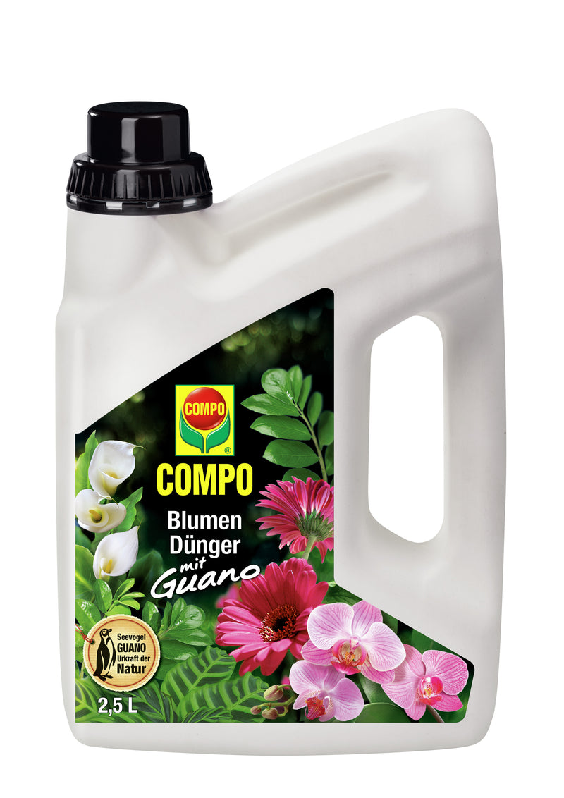 COMPO Blumendünger mit Guano Flüssigdünger für Außen