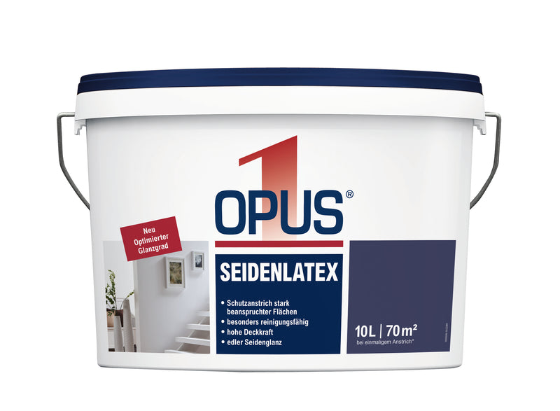 OPUS1 Seiden-Latexfarbe weiß Eimer (innen)