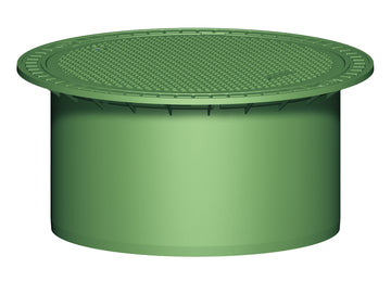 GRAF Teleskop-Domschacht Carat Mini grün begehbar mit PE-Deckel, 360 mm