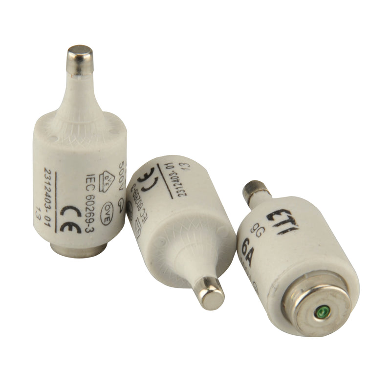 Inter-Union Stecksicherung DII 500V 6A E27, 5 Stück
