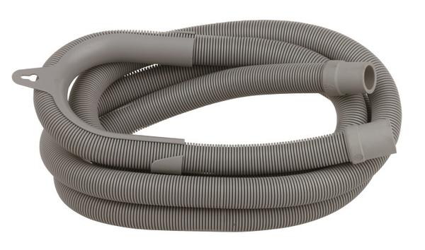 Schütte WAS Spiral-Ablaufschlauch 3/4" T, grau, mit Aufhängung