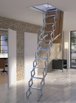 DOLLE alu-top Bodentreppe aus Aluminium bis 279 cm, Höhe 24 cm Lukenkasten