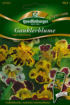 QUEDLINBURGER SAATGUT Gauklerblumen Tiger Mischung PG 9 Premium (Blumensamen)