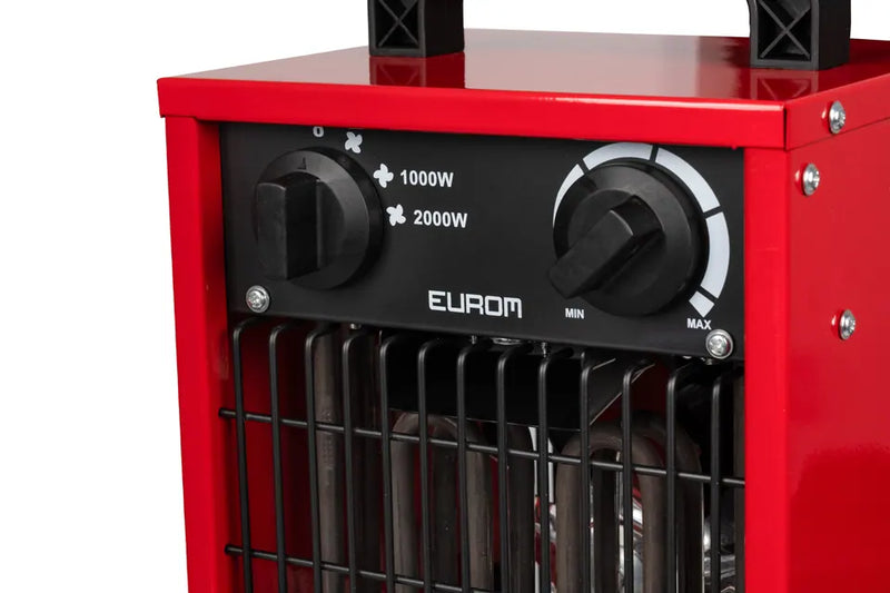 Eurom EK Fanheat 2000 Werkstattheizer rot, Heizlüfter 2000 W