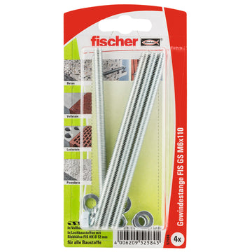 Fischer FIS GS Gewindestangen M6 x 110 K, 4 Stück
