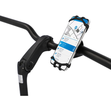 fischer Smartphonehalter Silikon 360° schwarz, für Fahrradlenker