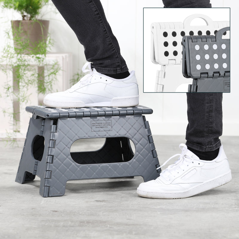 Haushalt International Klapphocker aus Kunststoff, farbig sortiert