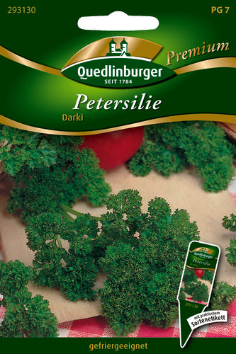 QUEDLINBURGER SAATGUT Petersilie Darki – Kräutersamen, mooskrause